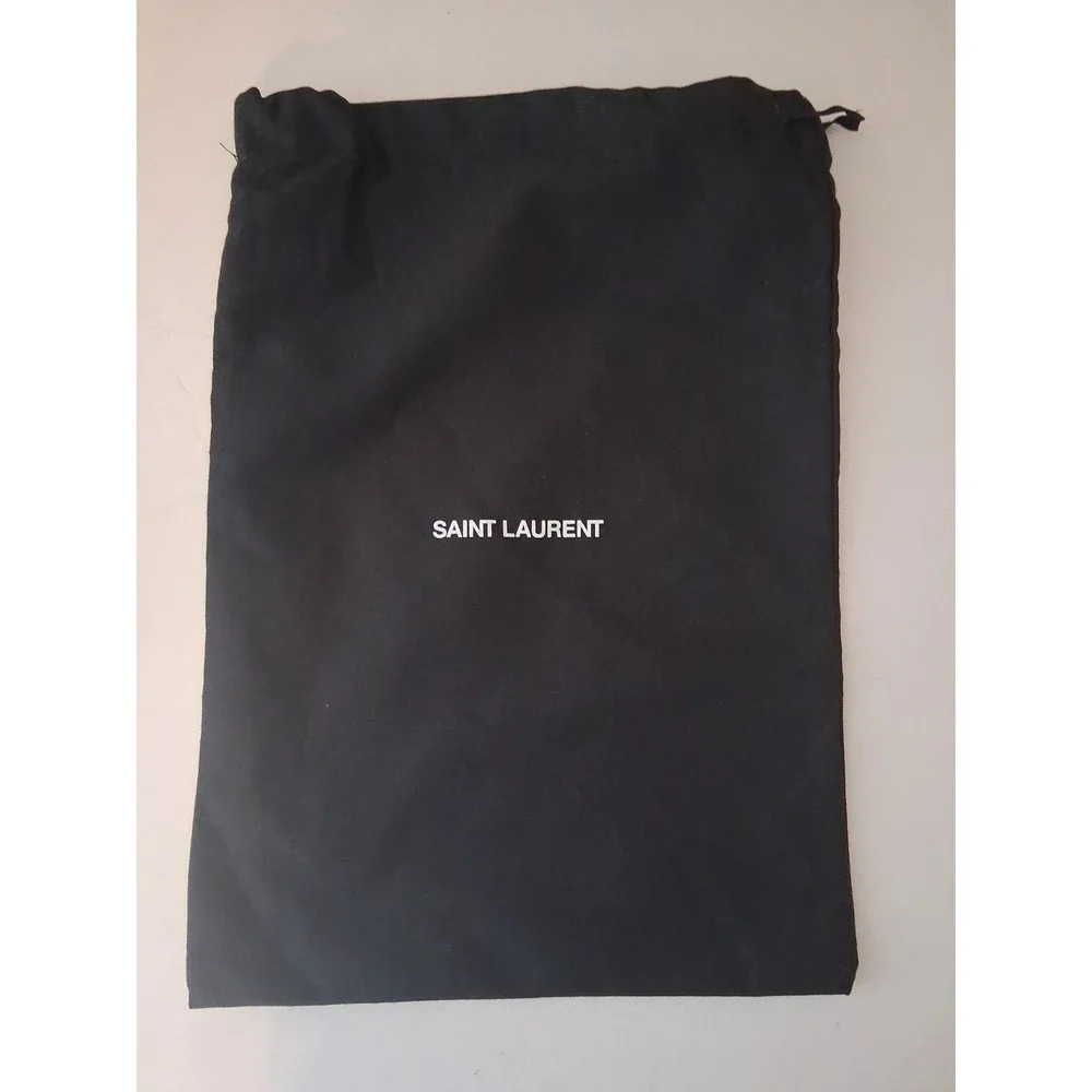 Authentic Saint Laurent Small Black Cloth Dust Bag 12